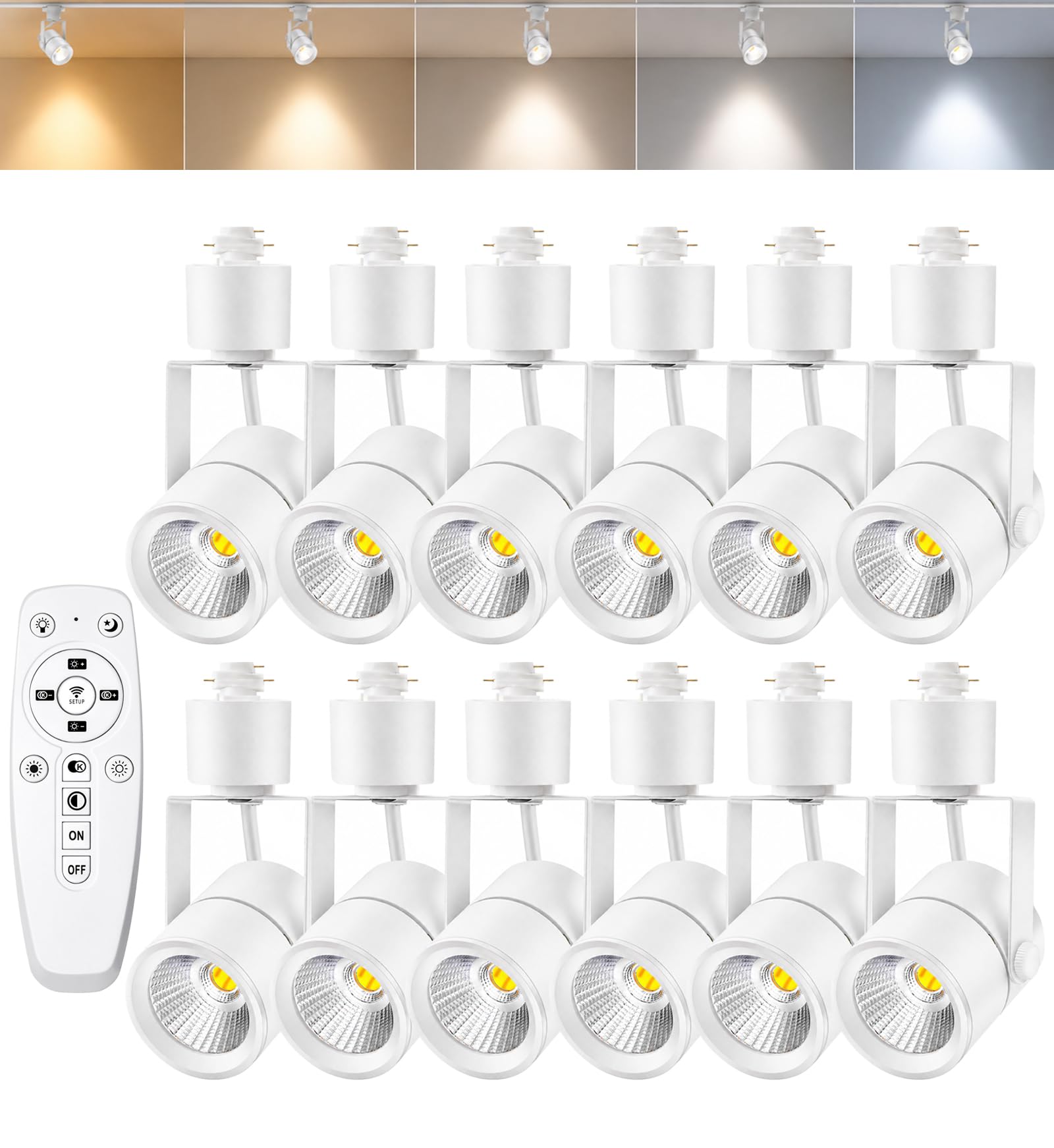 Photo 1 of Motrackcao 12 Pack LED Track Lighting Heads