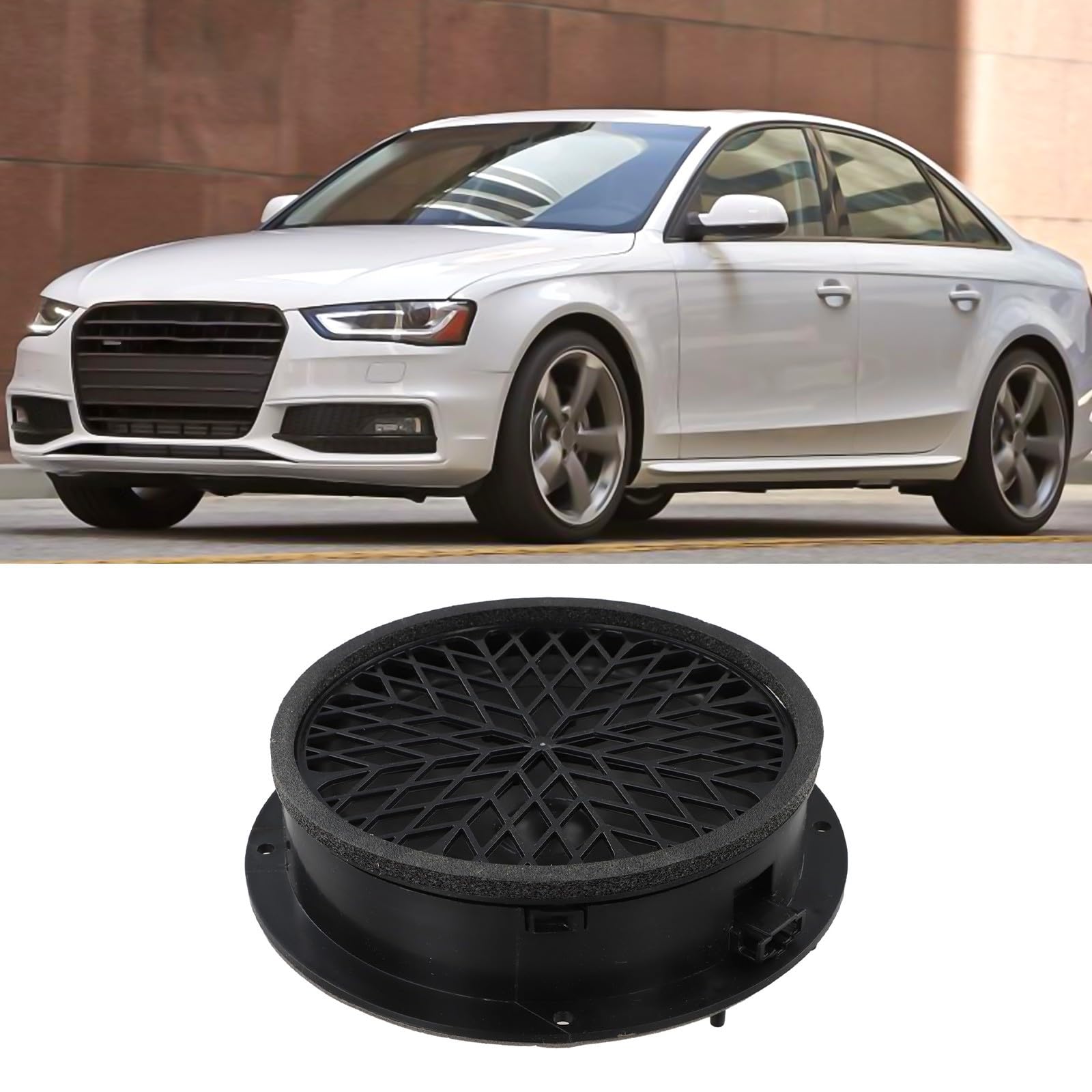 Altoparlante basso medio per porta anteriore, compatibile con A4 A5 2008-2017 OEM 8T0035415A, ricambio per altoparlante audio per auto in ABS nero