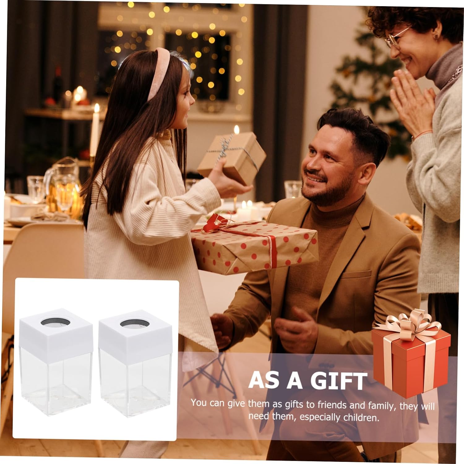 KICHOUSE Magnetic Paper Clip Dispensers White Plastic Storage Buckets Office School Organizers