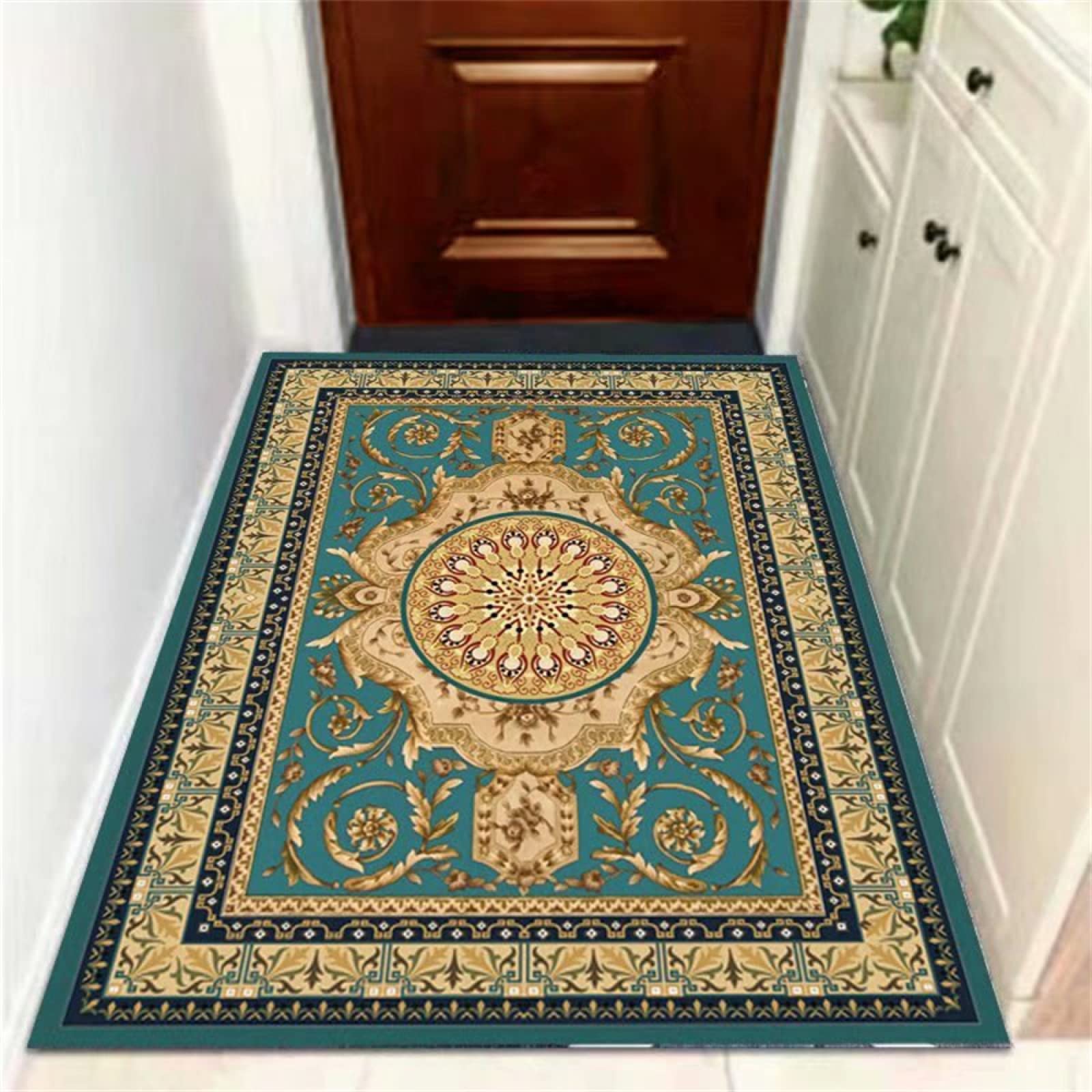 Tapis d'impression bleue facile à nettoyer 40x60cm pour descente de lit