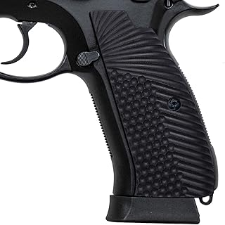 Guuun G10 Grips for CZ 75 Full Size SP-01 Shadow Custom Handgun Grips Eagle Wing Texture - Black