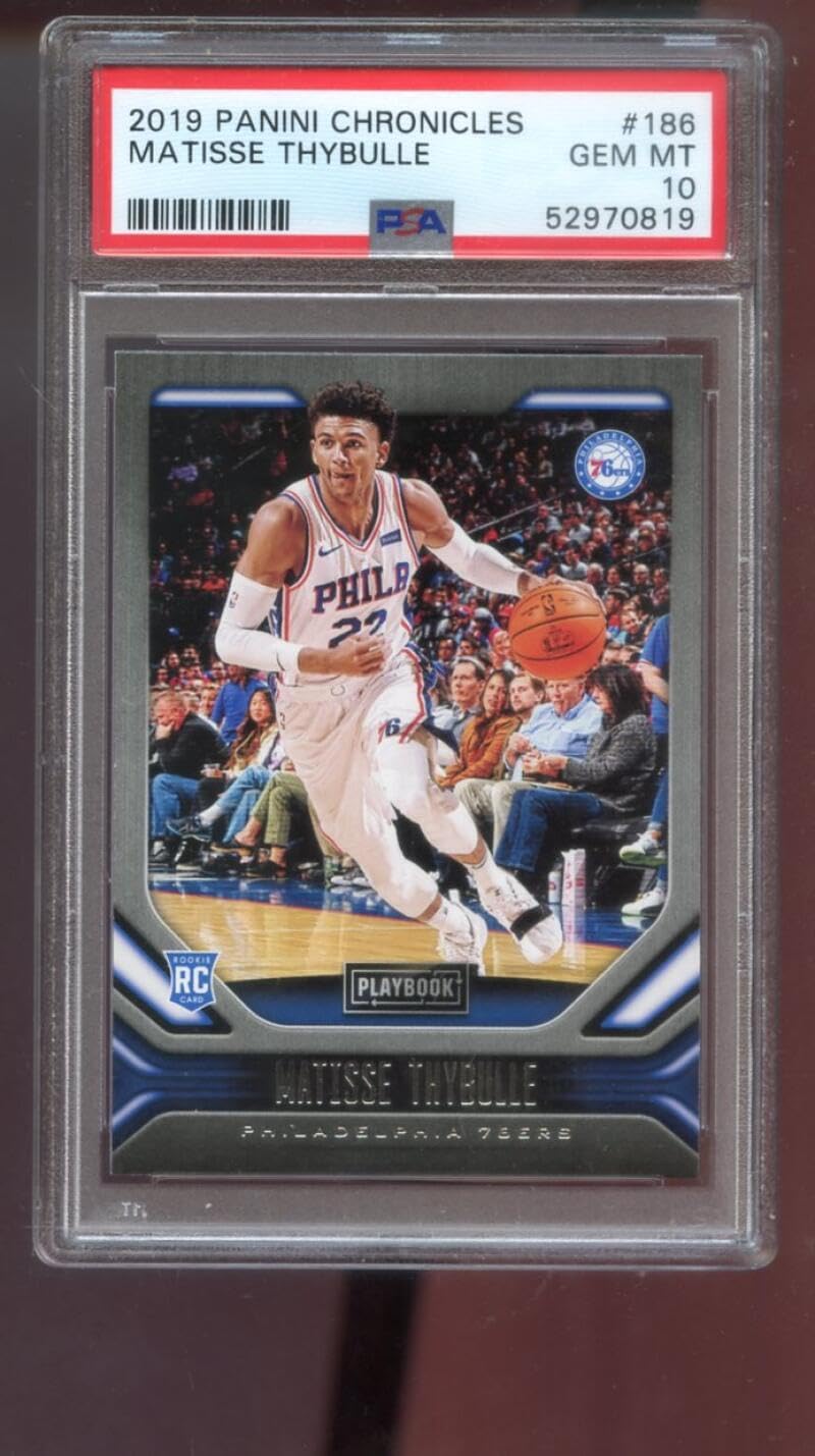 2019-00 Panini Chronicles Playbook #186 Matisse Thybulle ROOKIE RC PSA 10 Graded Basketball Card NBA 19-00 2019-2000