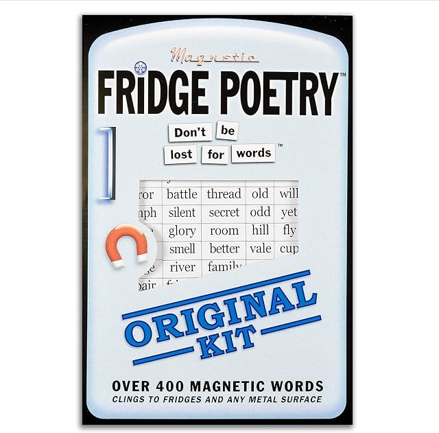 TMS Fridge Poetry | Magnetic Words - Novelty Words, Gift, Present, Poem, Muse, Magnet (Original I)