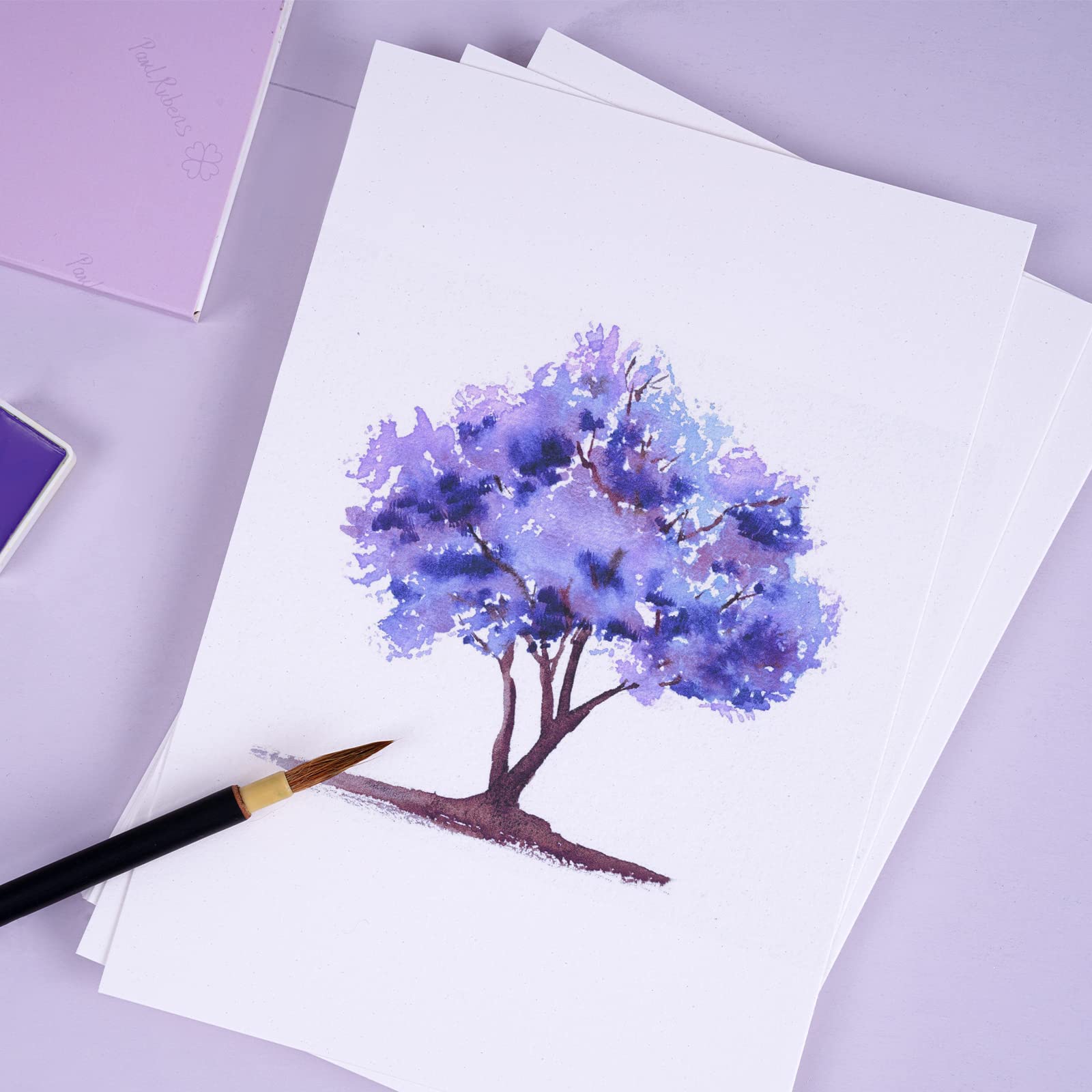 Papel Para Acuarela A4 300g/m² - 60 Hojas Para Acuarela, Gouache Y Acrílico - Ideal Para Artistas Y Estudiantes