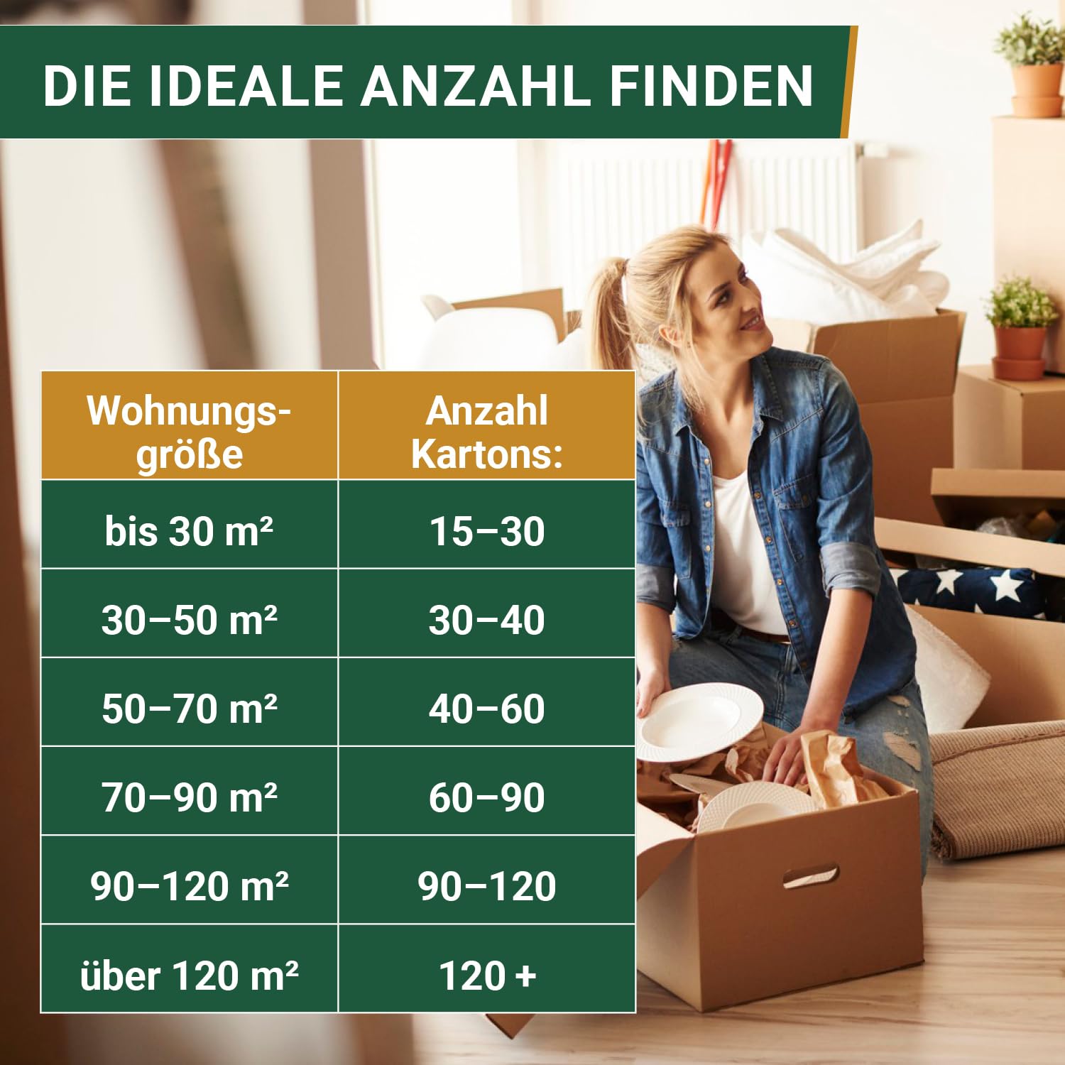 BB-Verpackungen 20 x Carton de déménagement Pro 600 x 328 x 340 mm (stable, cannelure double en papier recyclé, résistante aux charges jusqu'à 40 kg) - Sets entre 5 et 150 unités