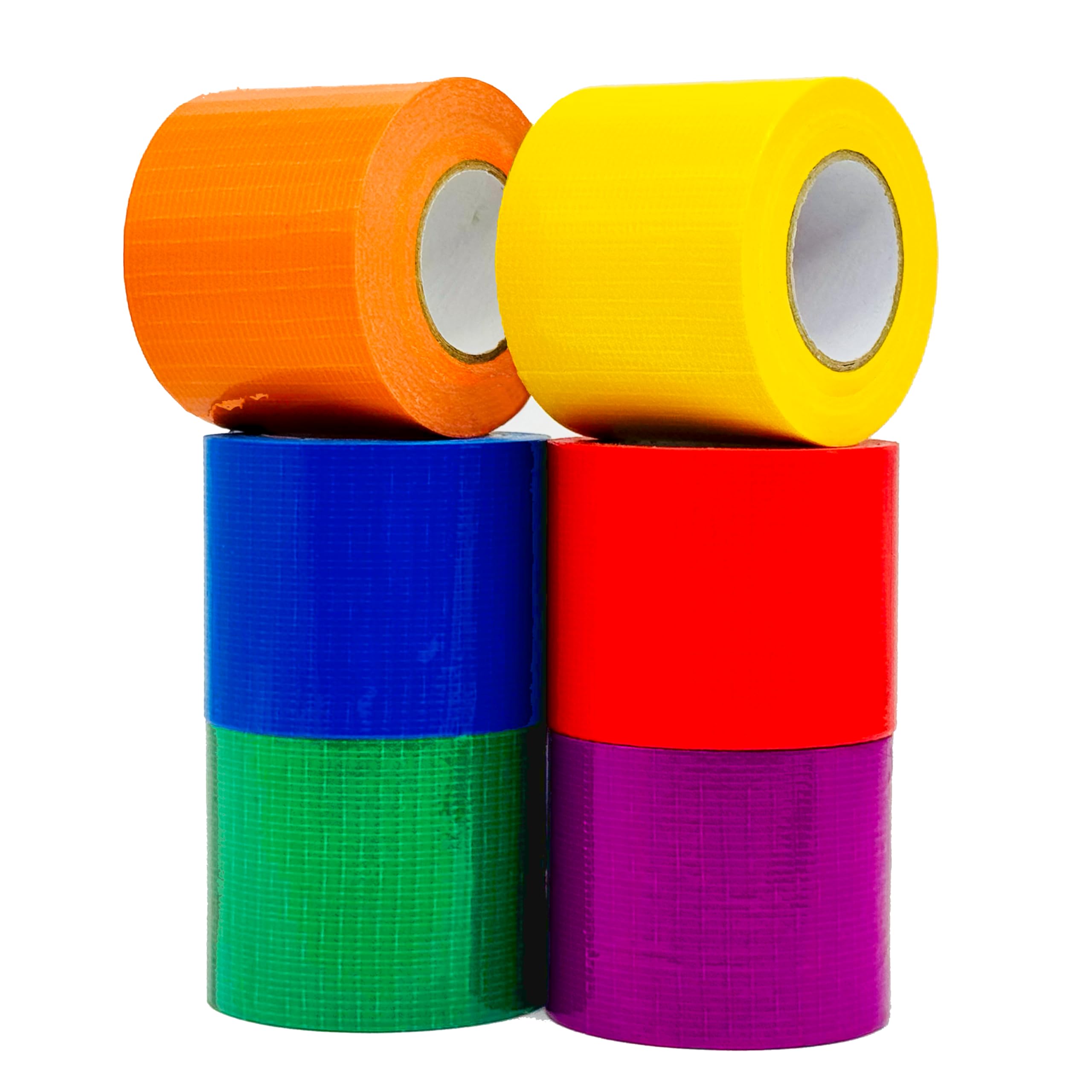 Photo 1 of SWRT 6-Pack Rainbow Colored Duct Tape 10 Yards x 2 Inch Heavy Duty, Waterproof Color Duct Tape Tear by Hand, Strong Adhesion No Residue for DIY, Packing, Marking and Arts & Crafts