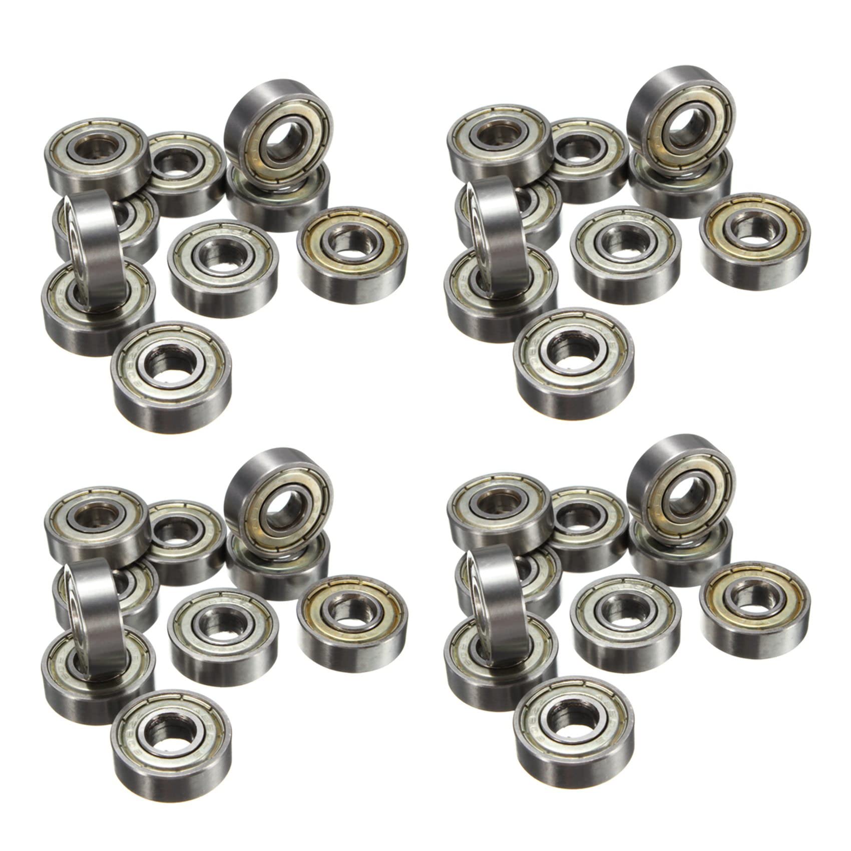 Jnchdghwa As Shown 40Pcs 8 X 22 X 7Mm Skateboard Scooter Bearings Wheels Abec-5 608Zz