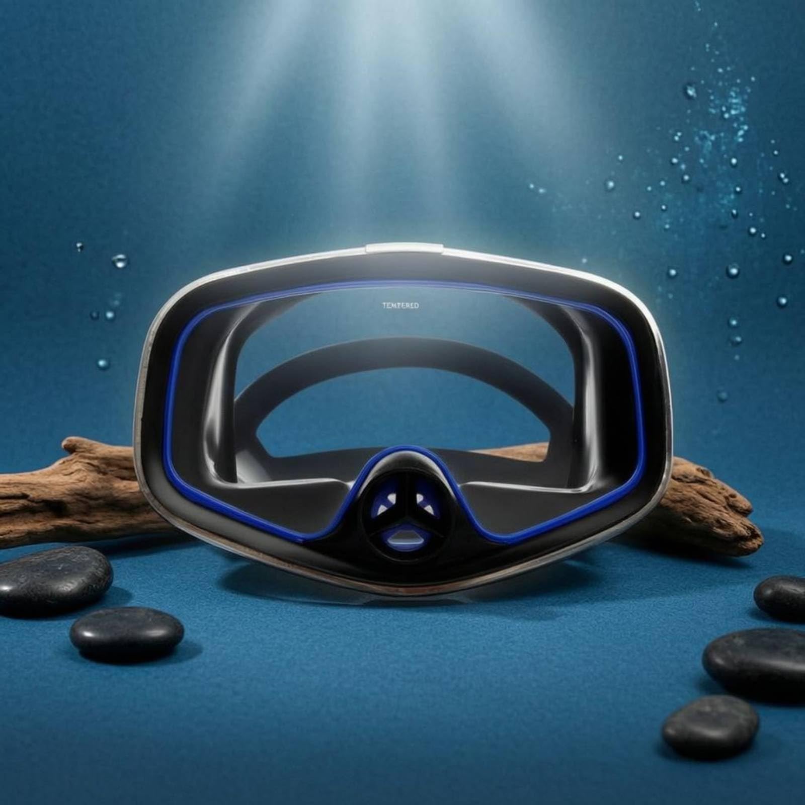 Milageto Gafas Buceo Panorámicas Visión Amplia Más Natación con Nariz Ajuste Cómodo Más Snorkel Completa para Adultos