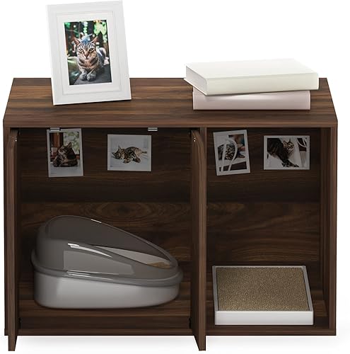 Vista 3 de Furinno Peli Caja de arena pequeña, nogal Columbia Nuez Columbia