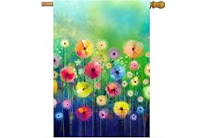 Stunning Watercolor Spring Flags 28 x 40 Double Sided for Vibrant Outdoor Decor