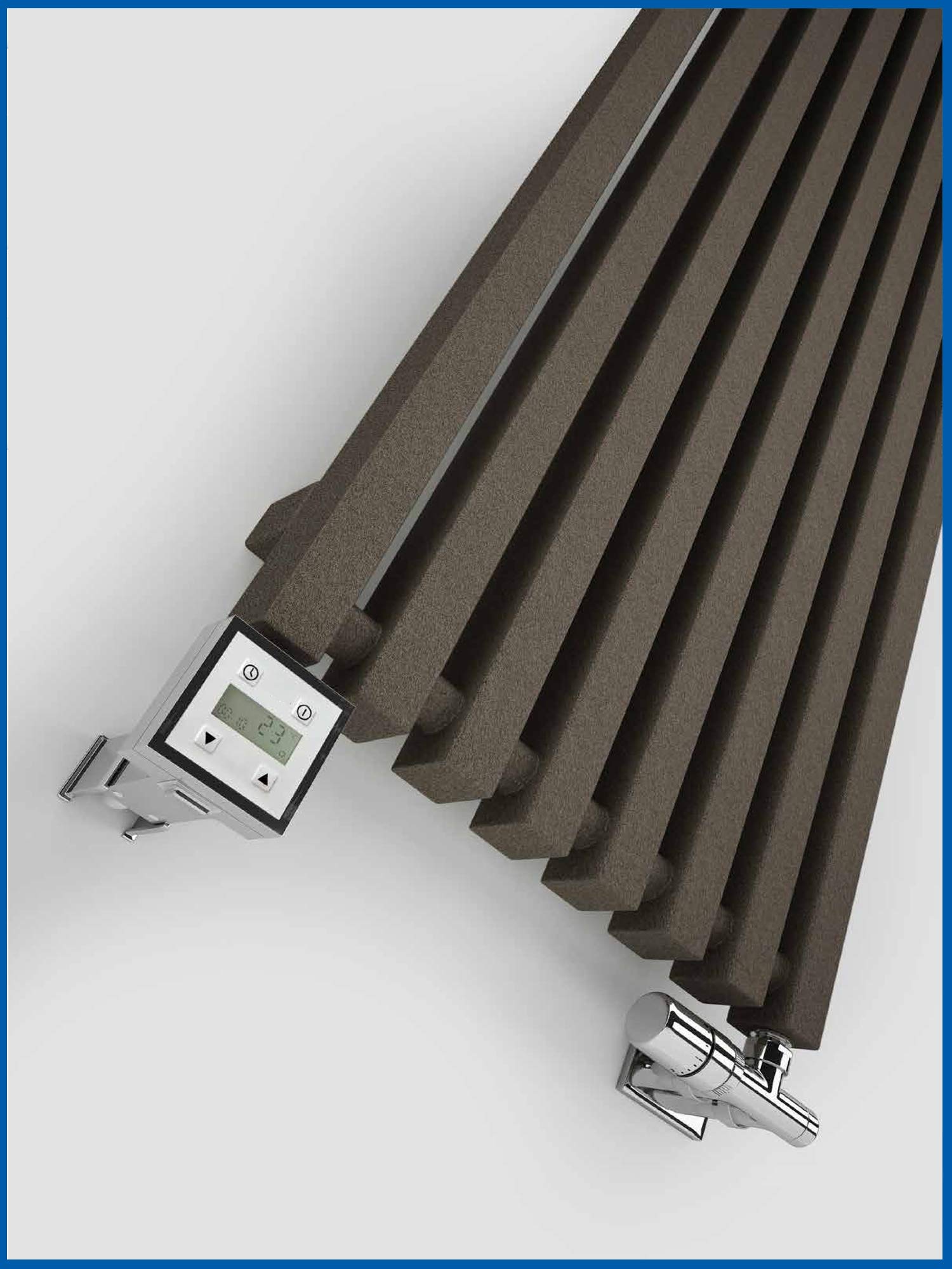 Podgrzewacz wkład grzejny ze sterowaniem do grzejników łazienkowych KTX 3 chrom (300 W)