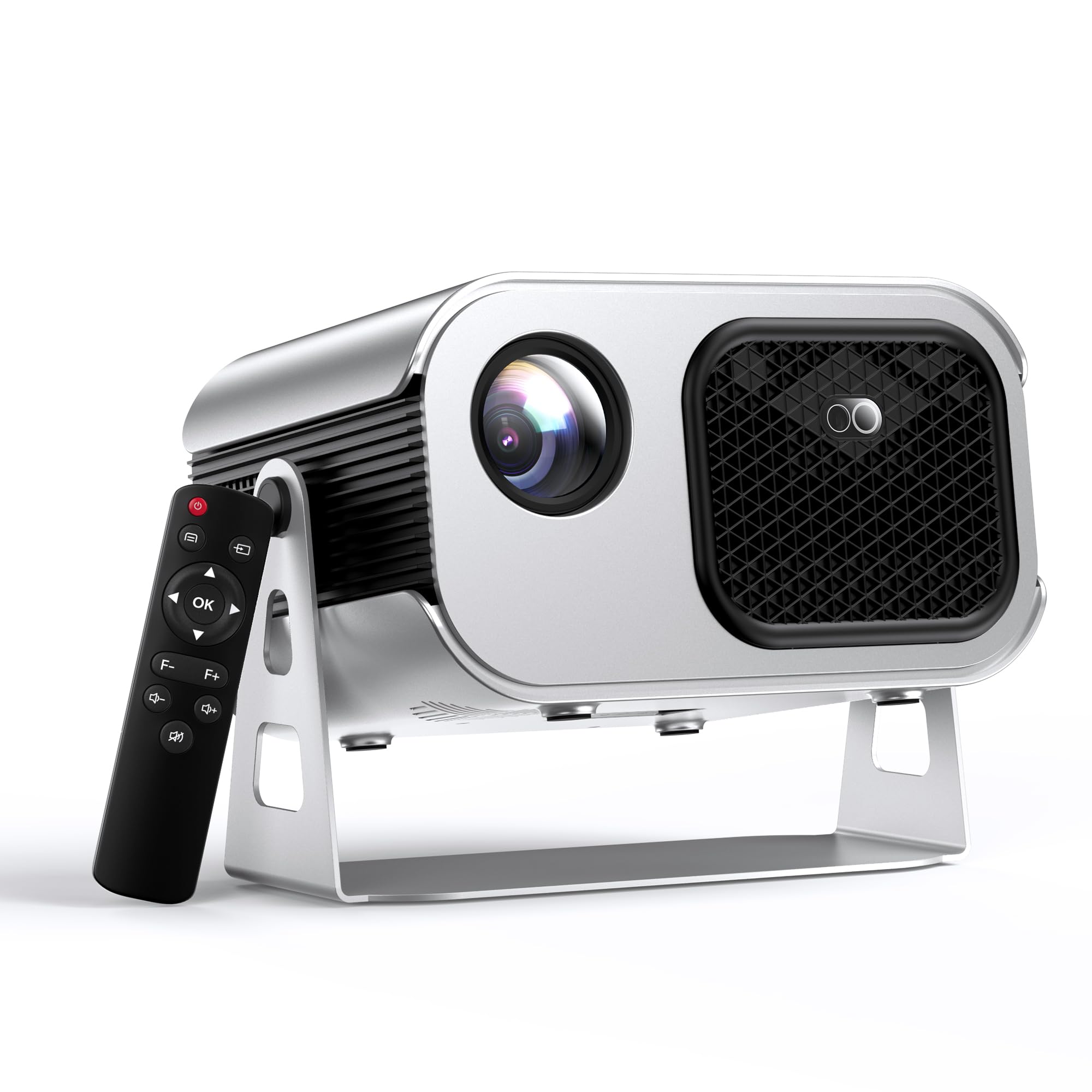 Photo 1 of [100% Offset & Short Throw] 4K Support Projector with WiFi 6 and Bluetooth 5.2, Antmap Outdoor Movie Projector with 12W Immersive Speaker, Home Theater Proyector Compatible with Phone/TV Stick/PC/PS5