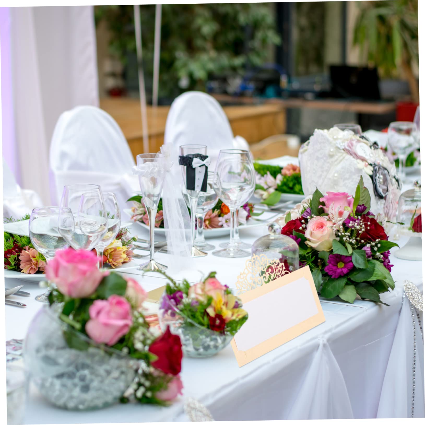 SHINEOFI 150stücke Hochzeitsplatzkarten Elegante -hohlraum Tischkarten Für Feiern Bankette Und Veranstaltungen Praktische Namensschilder Für Stilvolle Tischdekoration