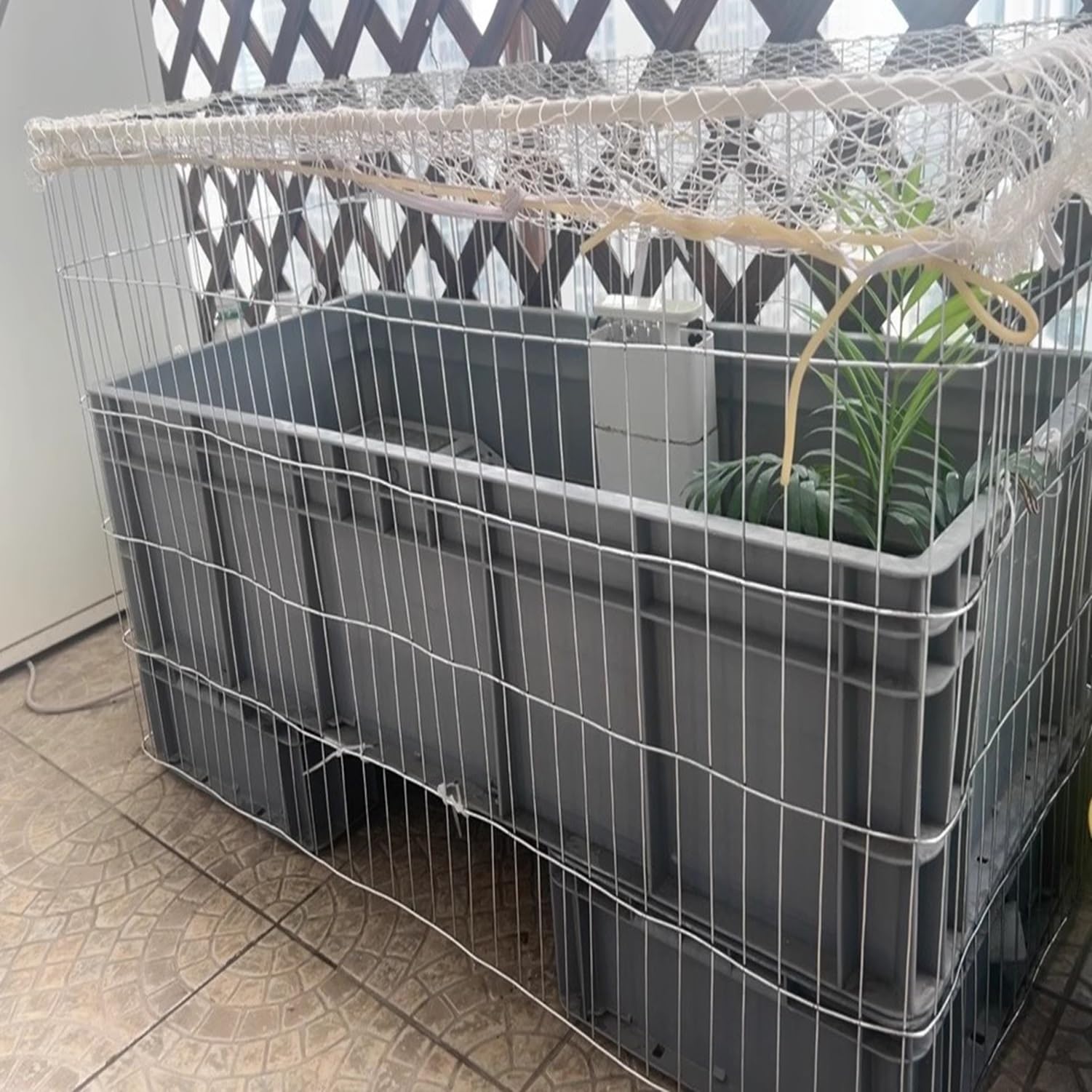 Malla Electrosoldada Galvanizada Agujero De 15x100 mm Rollos De Valla Metálica Valla De Alambre De Gallinero Para Gallineros, Jaulas Para Pájaros Y Huertos(1x2m)