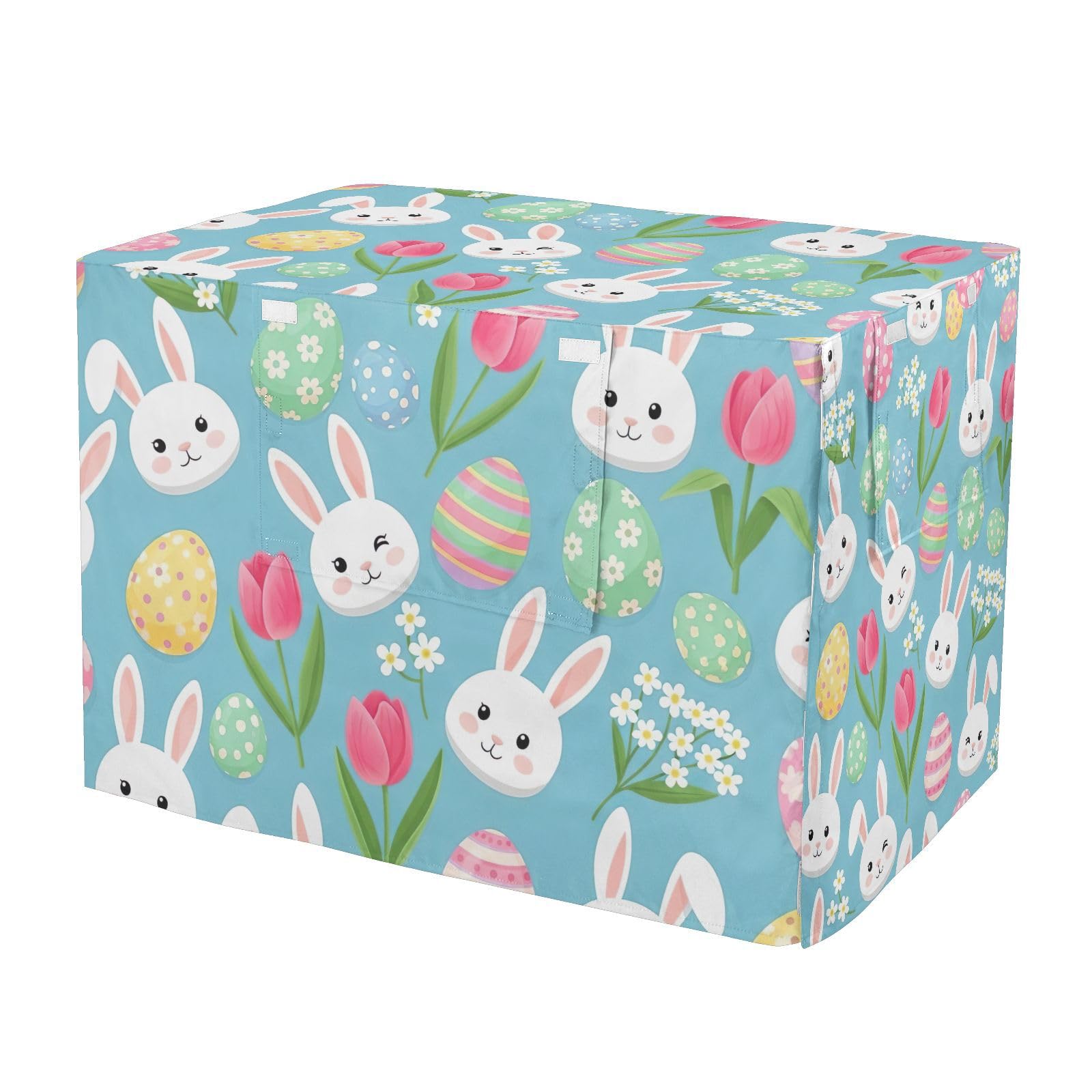 Housse de cage pour chien lavable motif lapin blanc taille M pour animaux