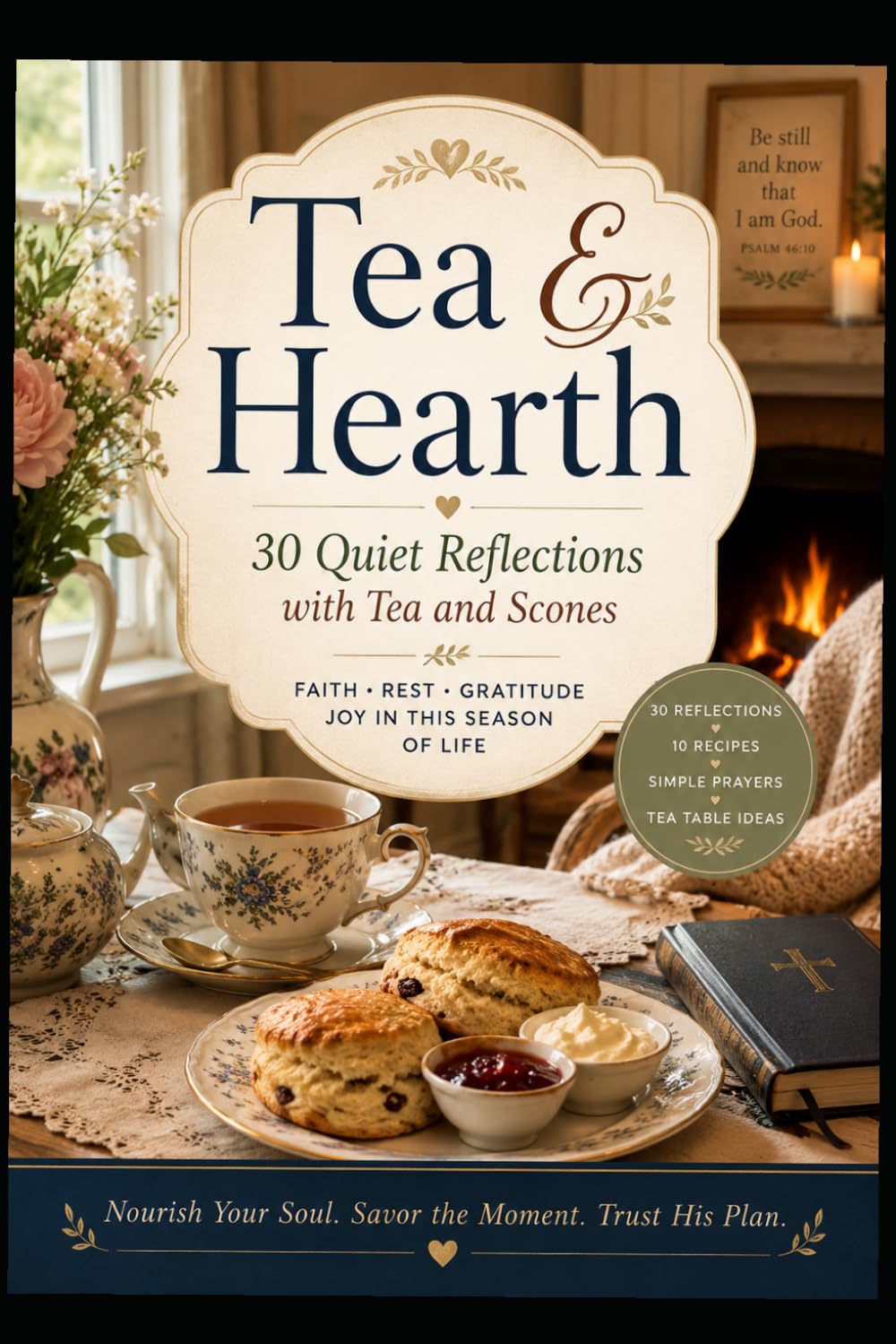 Tea & Hearth: 30 Quiet Reflections with Tea and Scones: A Gentle Little Book for Quiet Days, Faithful Hearts, and the Grace of Slower Living (Tea and Hearth Magazine)