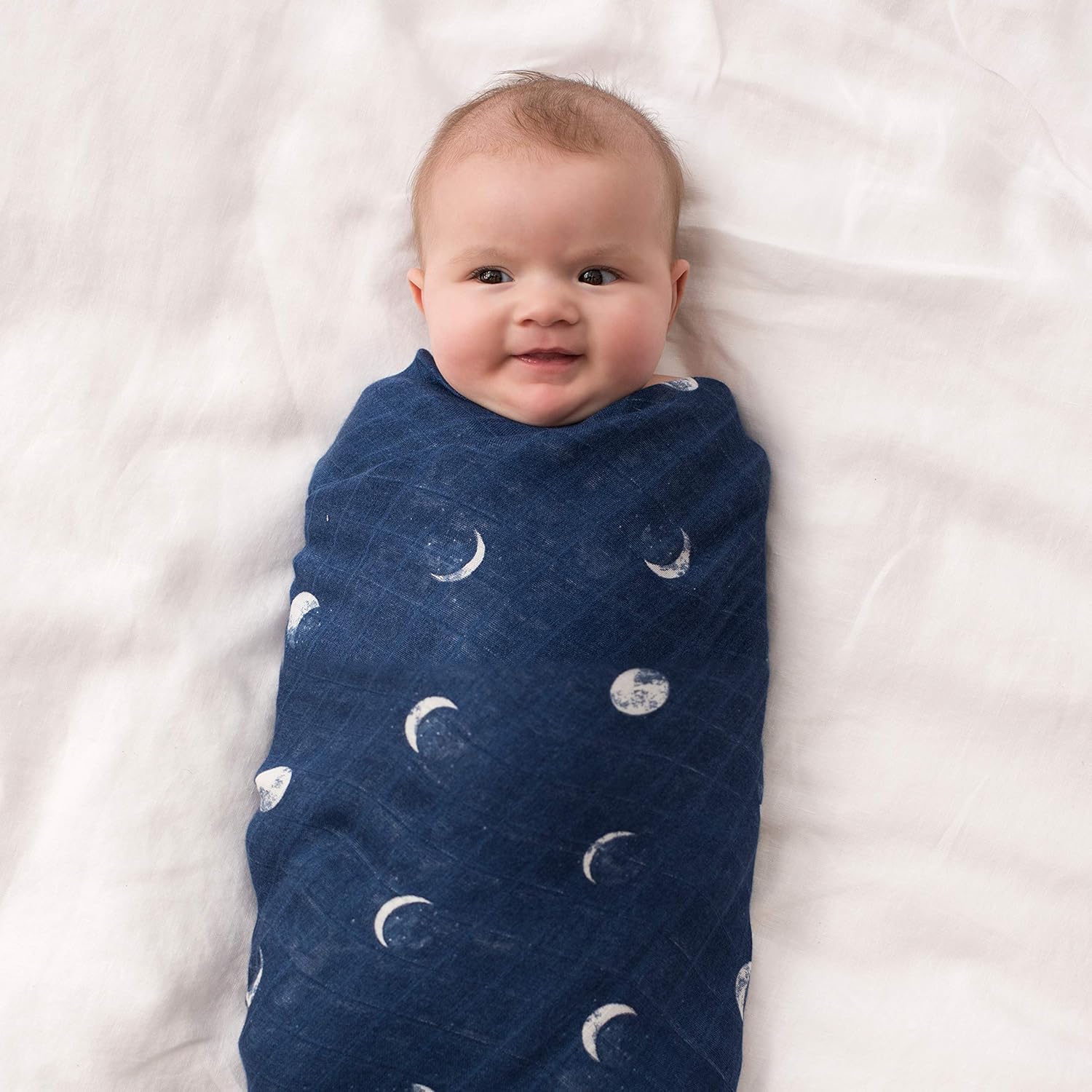 aden + anais Coperta morbida e setosa in mussola per neonati e ragazzi, 120 x 120 cm, ideale per neonati e neonati, in viscosa di bambù, regalo perfetto per la doccia, confezione da 3, stelle