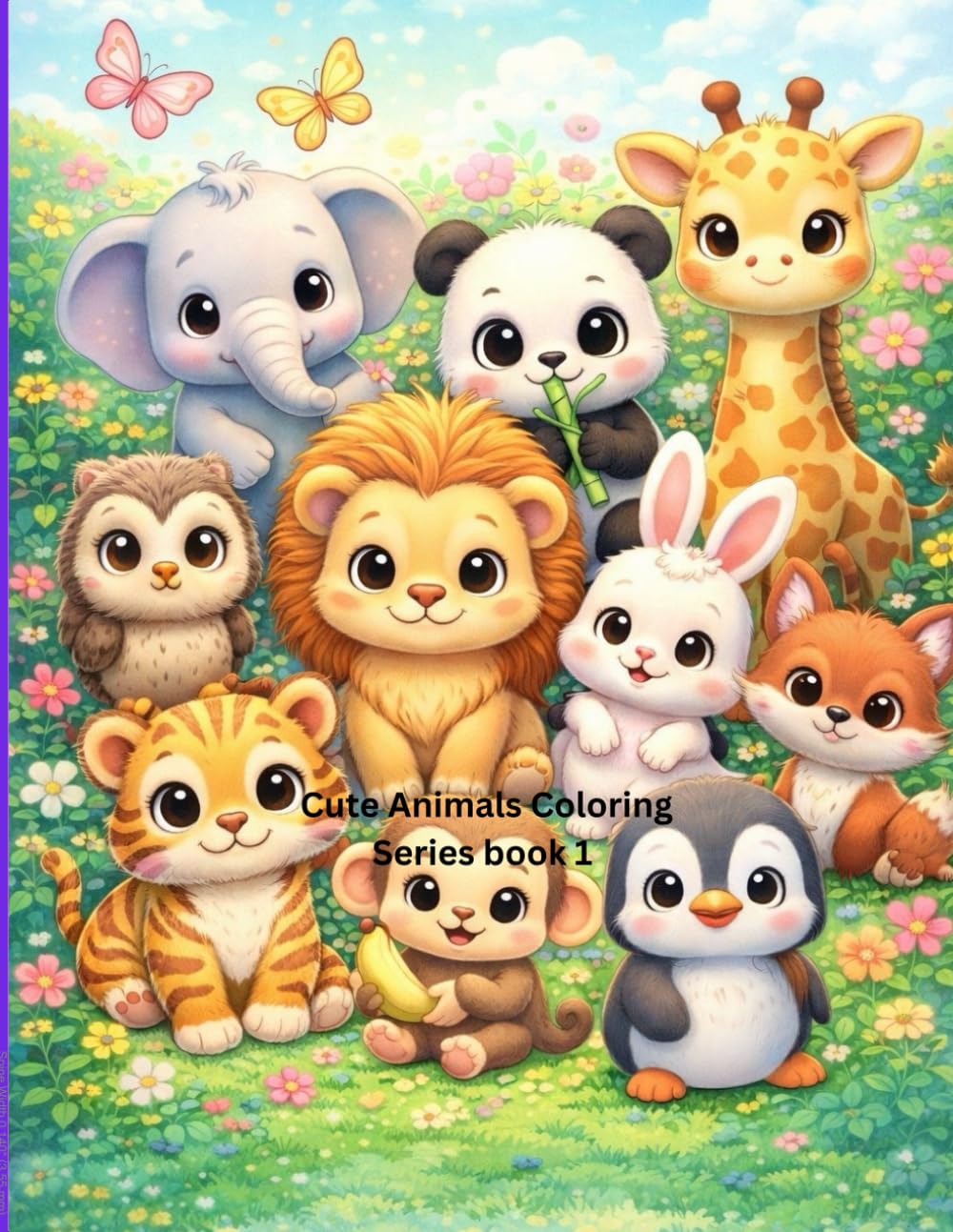 Cute Animal Coloring Series: Fun and Easy Coloring Pages for Children Ages 2–6