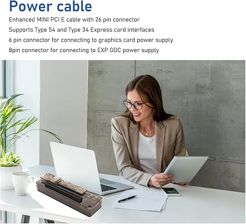 Miniatura 4 de GDC PCIe portátil externo independiente tarjeta de vídeo Dock soporte 6Pin externa discreta tarjeta gráfica base para