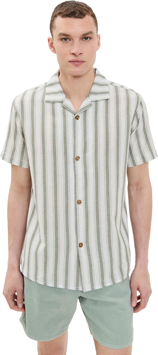 RHYTHM Men's Vacation Stripe Shirt