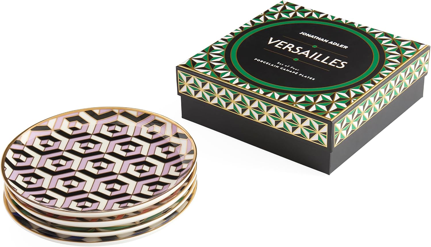 Jonathan Adler Versailles Small Plate Set