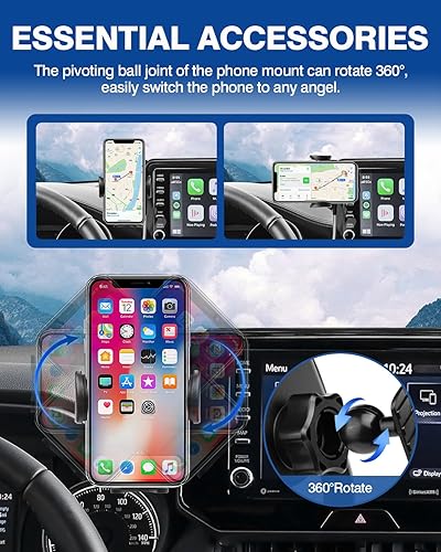 Miniatura 4 de Autorder Soporte de teléfono de coche para Toyota Venza XU80 LE XLE 2021 2022 2023, accesorios para soporte de teléfono, pantalla de 8 pulgadas,