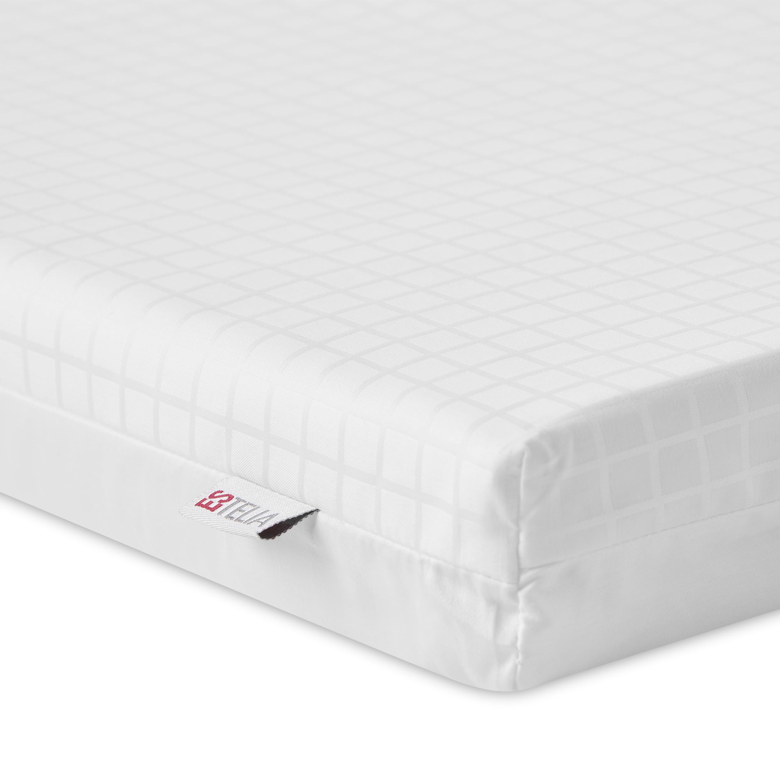 Juego de sábanas de satén Atia color blanco. Cama de 105 cm. 3 piezas