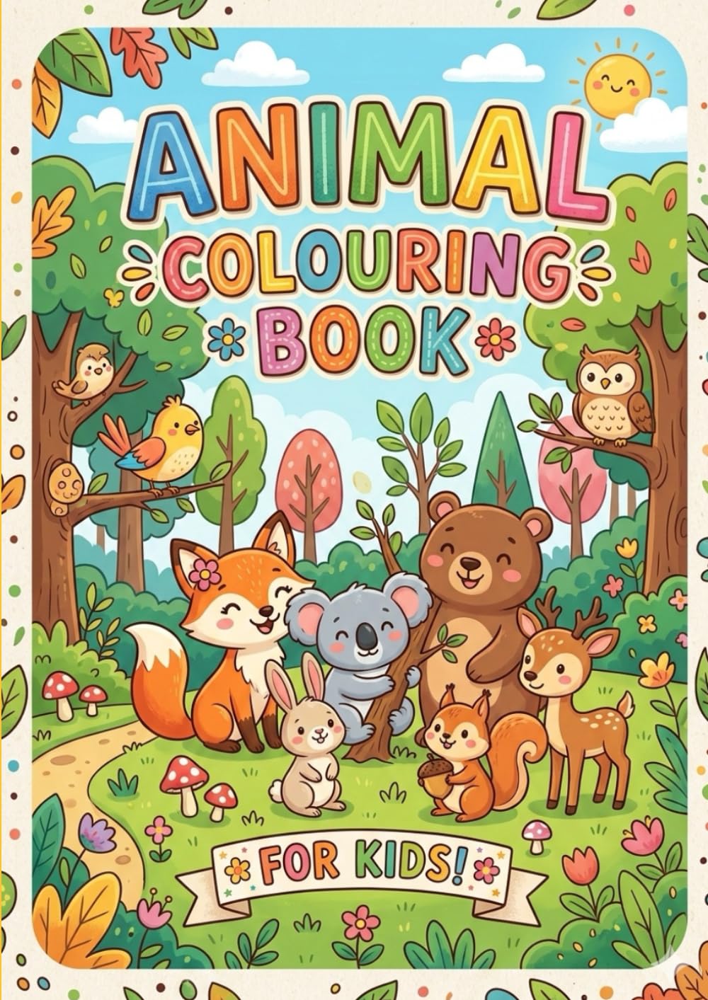 ANIMAL COLOURING BOOK FOR KIDS