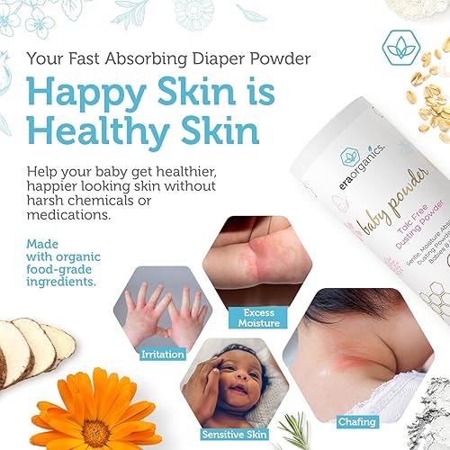 Miniatura 3 de Talc última intervensión Baby Powder3oz USDA Certificado Orgánico Quitar el polvo de polvo por honeybuns non-gmo Crueldad Gratis natural y orgánico