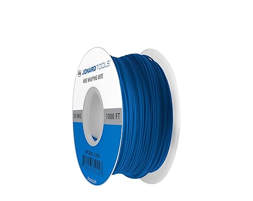 Jonard Tools WP30BL-1000 - Cable de conexión eléctrica de 30 AWG, azul, 1000 pies