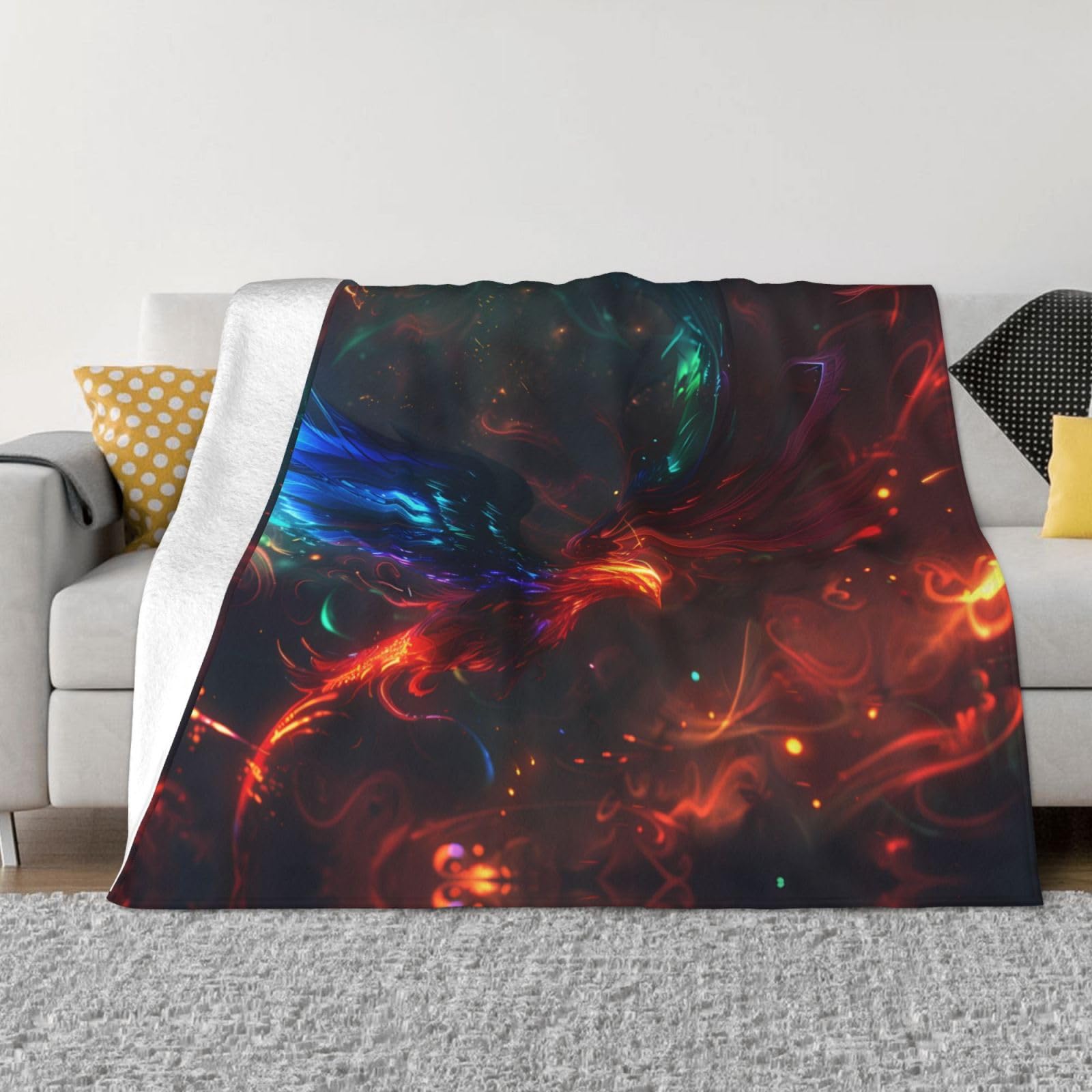 Couverture en flanelle ultra douce pour soirée cinéma et camping