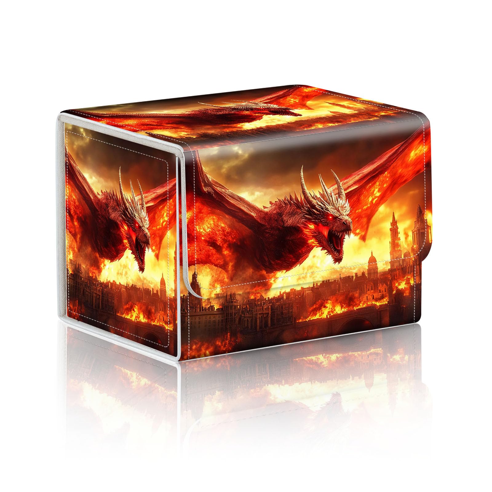 Amazon.com: DISUOFEART Trading Card Storage Box, Holds 100+ for
