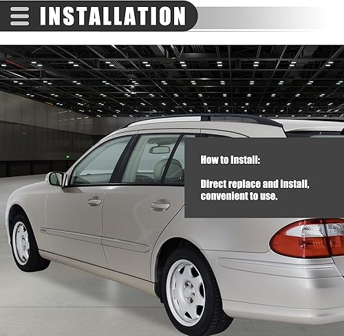 Miniatura 4 de Motoforti Panel de ajuste de la cubierta superior de la puerta delantera izquierda, para Mercedes-Benz E320 2003-2009, PC ABS, 2117270148, gris