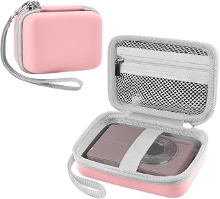 Leayjeen Funda para cámara digital, Rosa-Color Sólido, M, Neceser
