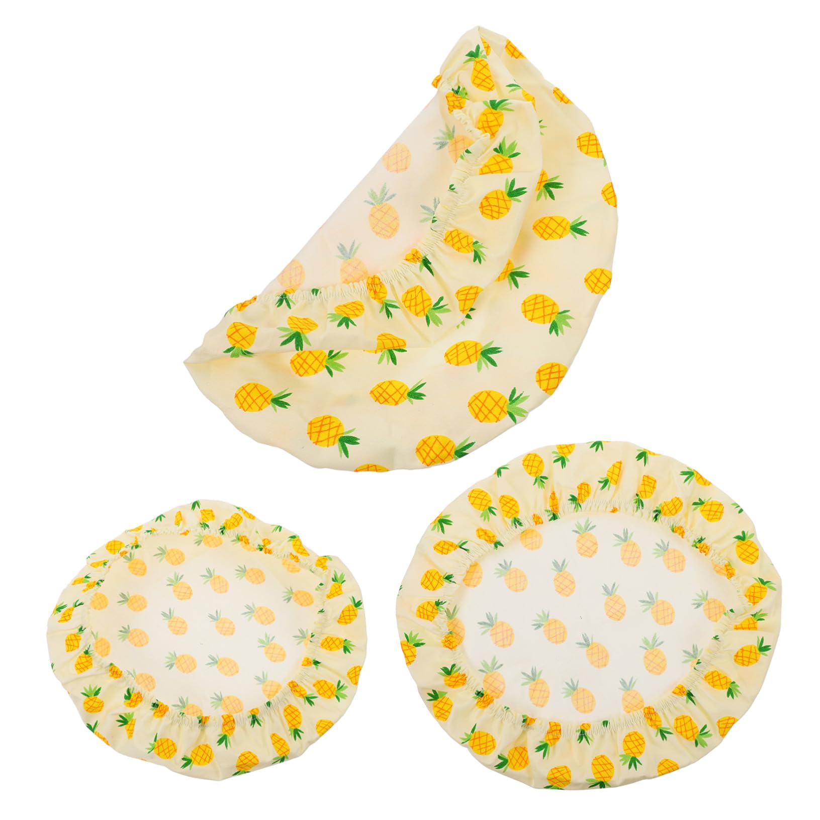Couvercles pour Bols Élastiques 3 Pièces en Coton pour Conservation