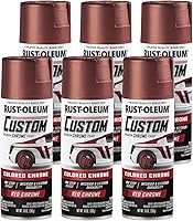 Vista 5 de Rust-Oleum 343346 Pintura en aerosol cromada personalizada automotriz, 10 onzas, color negro, (paquete de 1)