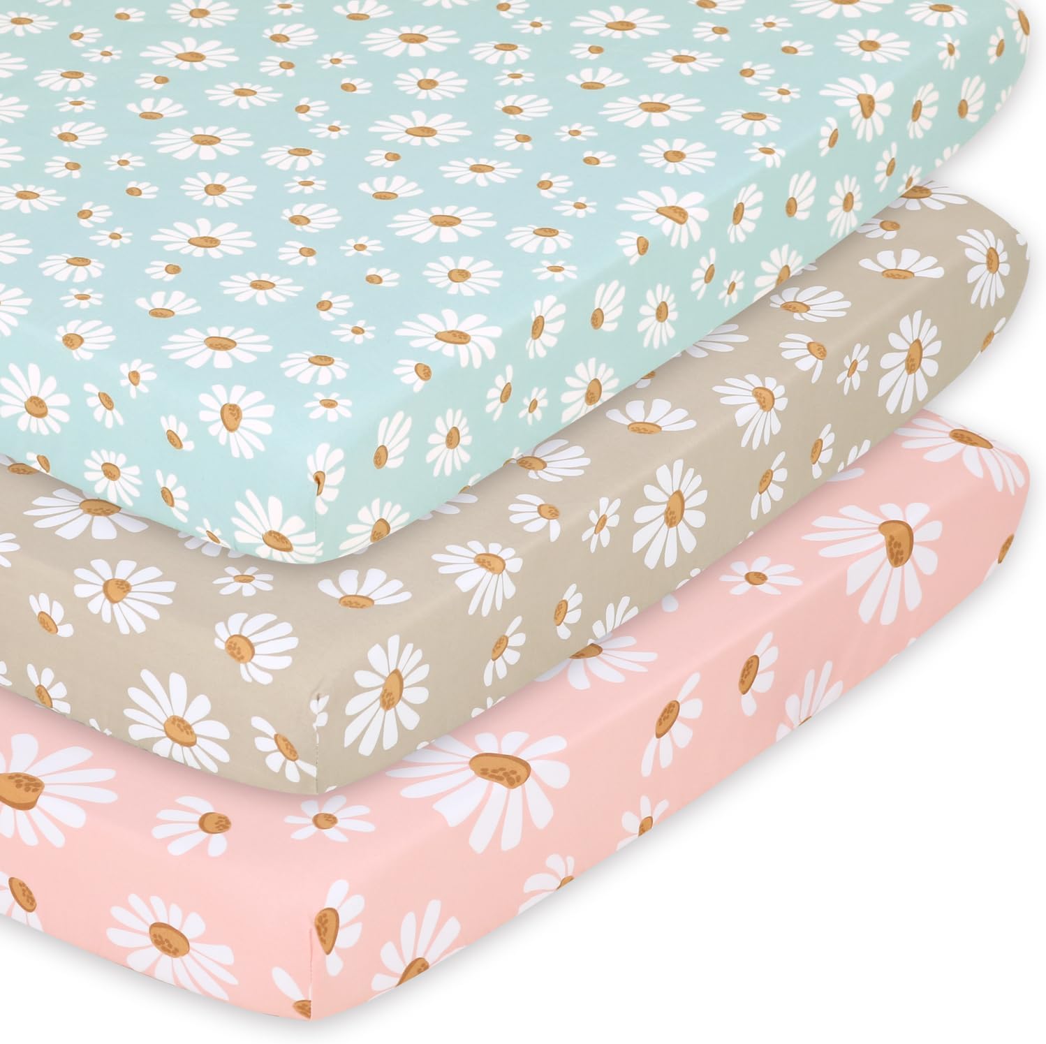 Amazon.com: The Peanutshell 3-Pack Fitted Playard Sheets - Soft ...