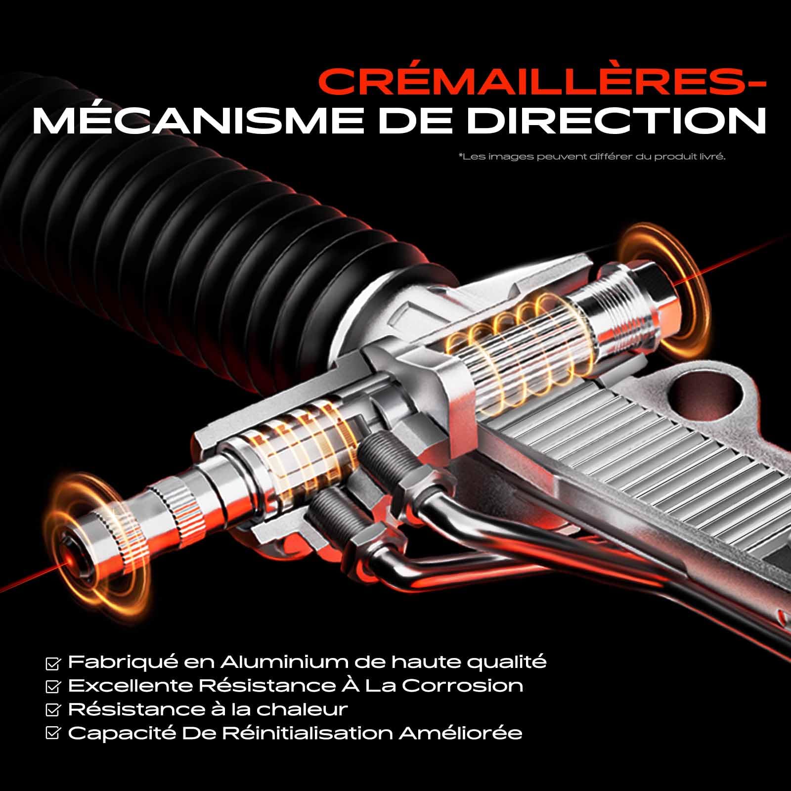 Frankberg Crémaillière de Direction Conduite à gauche Compatible avec C.a.p.t.u.r I H5 J5 Clio IV BH Clio IV Grandtour KH Clio IV Camionnette/Hatchback BH Zoe BFM Remplacer# 490013552R
