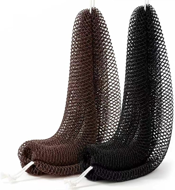 Esponja de banho em rede africana Zerwhil, nylon, 2 unidades, 80,01 cm x 34,29 cm