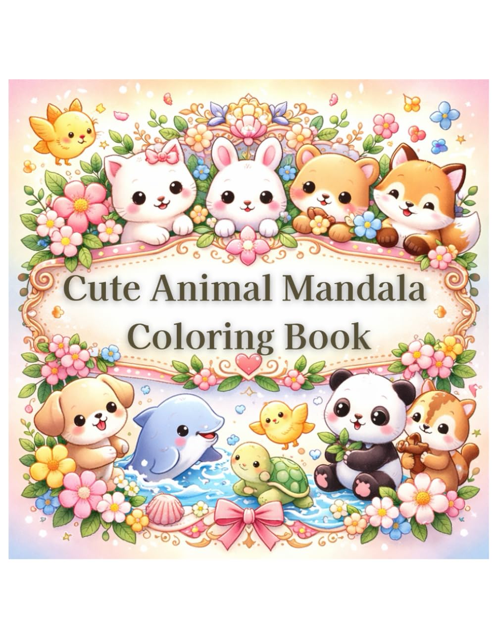 Cute Animal Mandala Coloring Book: Relax and Enjoy Adorable Creatures