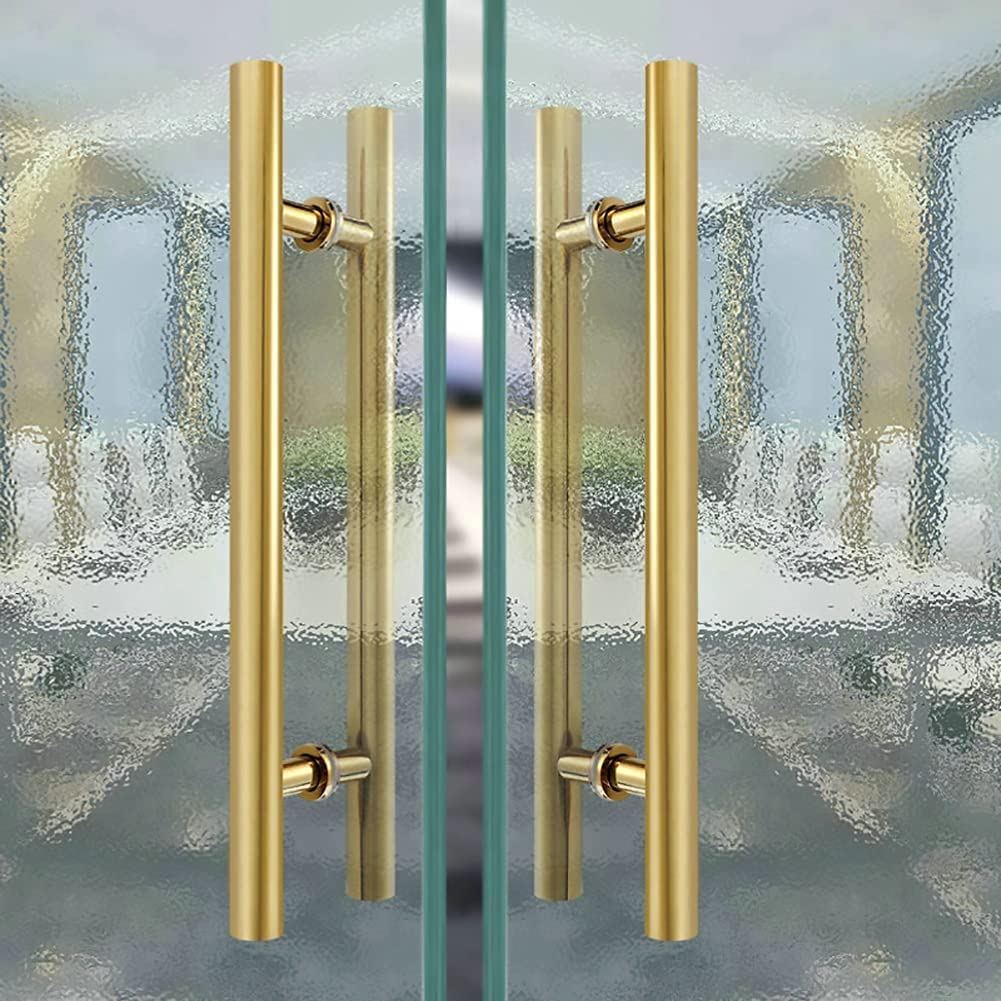 Deurgreep Schuifdeurgreep Goud Schuifdeurgreep Zijmontagegreep, Moderne Entree Deurgreep Binnen Buiten Deurgreep Duw (Goud 100 Cm Lengte|70 Cm CtoC