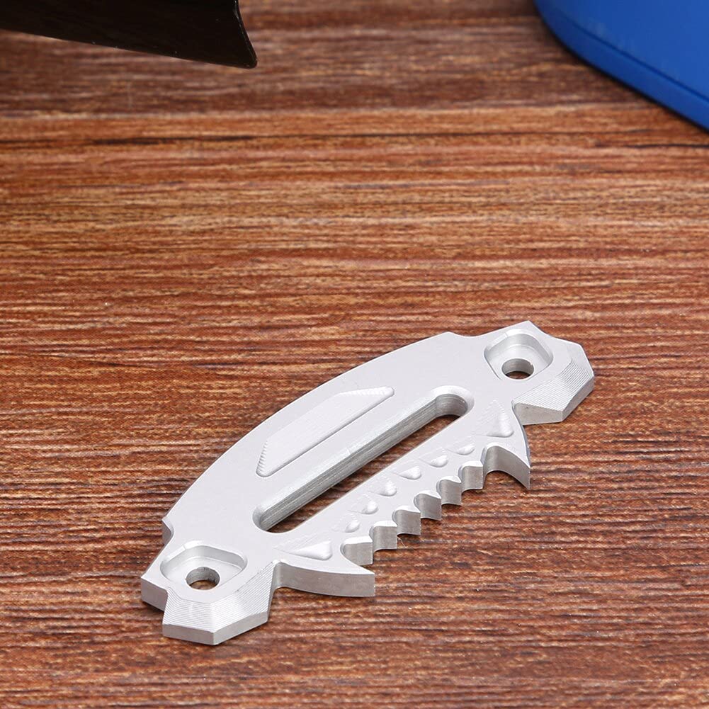 Replacement Part For Alloy Metal Hawse Fairlead Winch Control Mount For RC 4WD D90 1/10 RC Crawler - (Color: Silver)