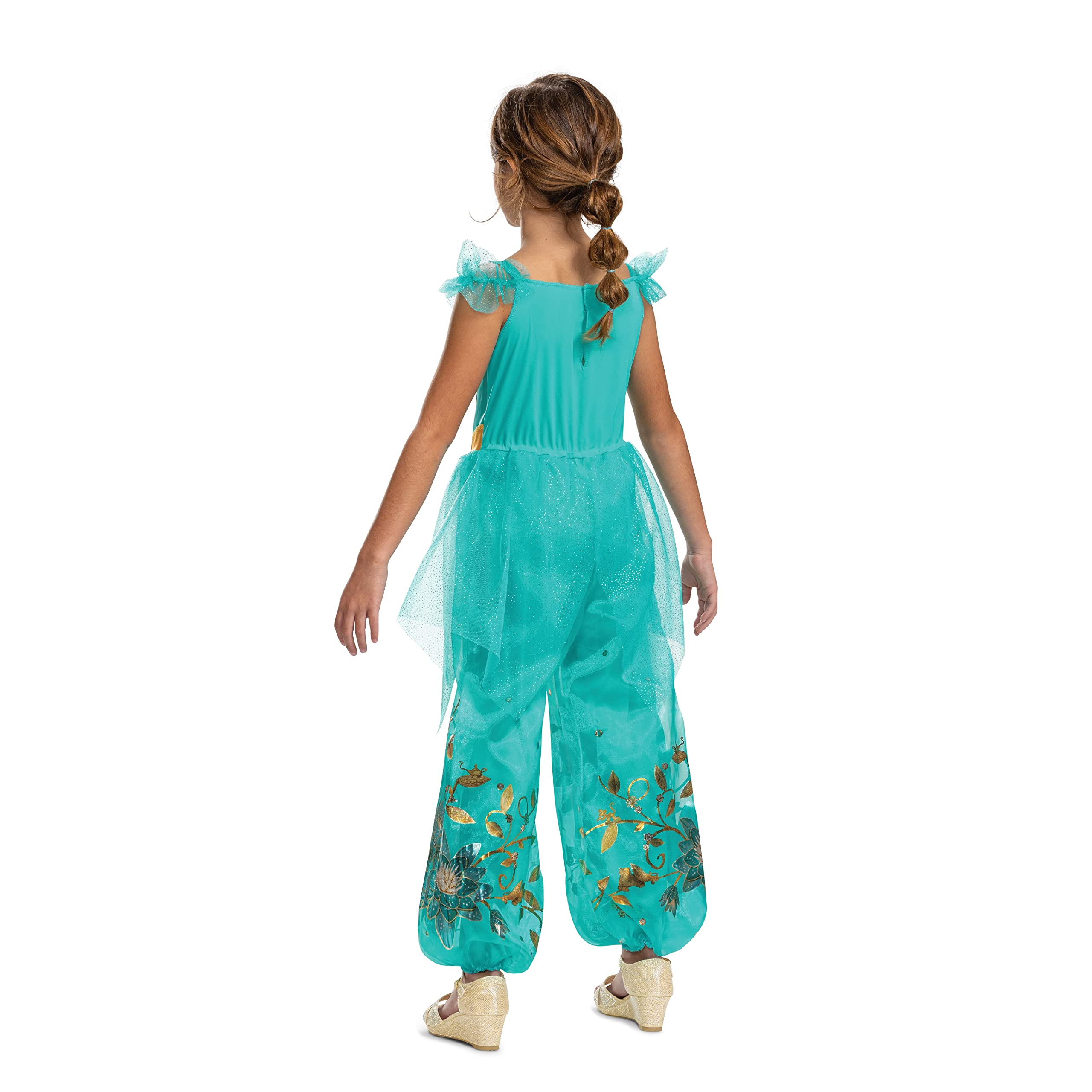 Disguise Disfraz oficial de princesa Jasmine para niñas, disfraz oficial de princesa Disney