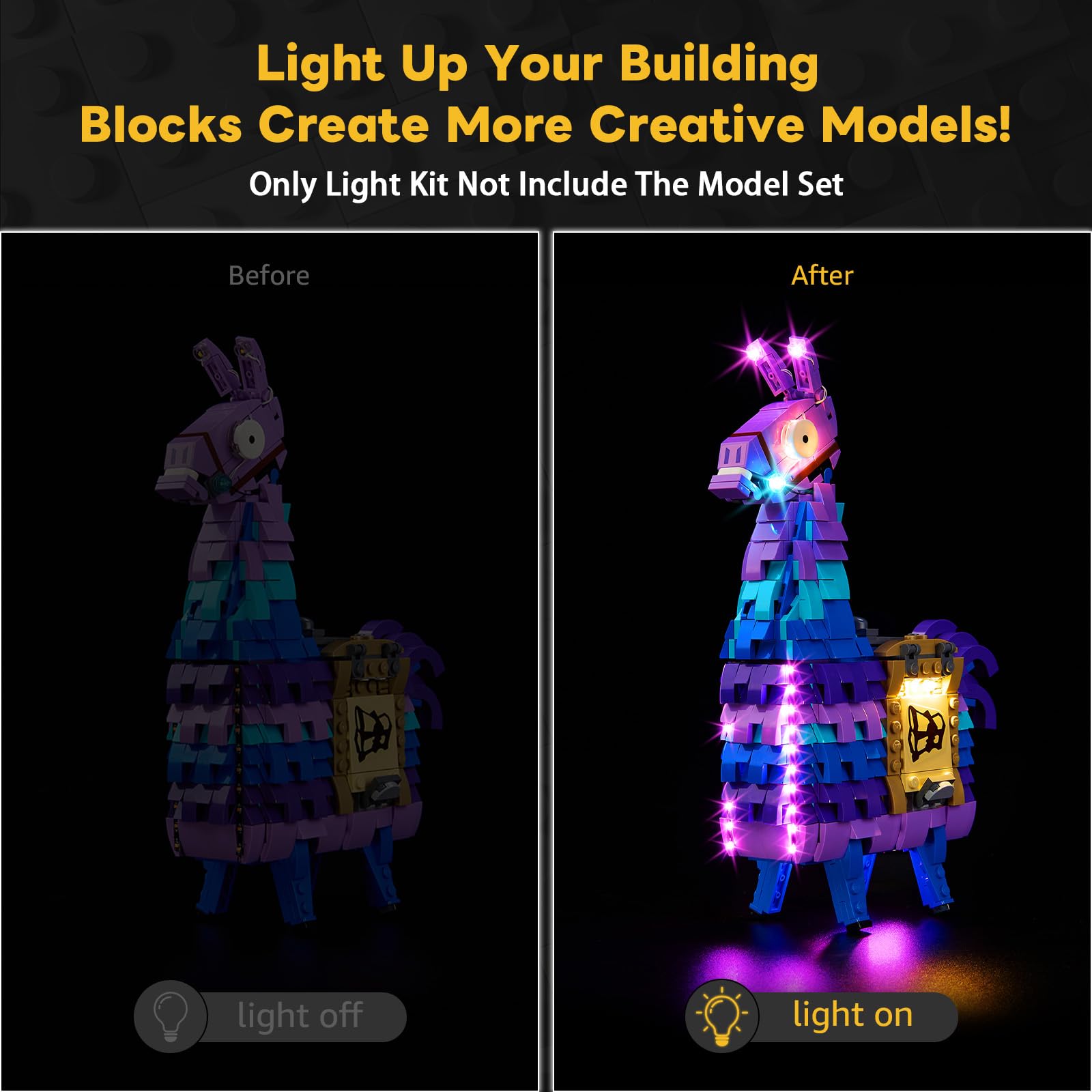 Kyglaring LED Light Kit Compatible with Lego 77071 Set, Lighting