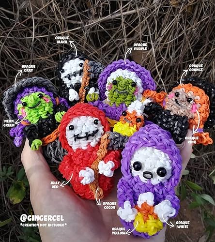 Miniatura 5 de Arco Iris telar bandas de goma azul marino con 24C-Clips (600Count)