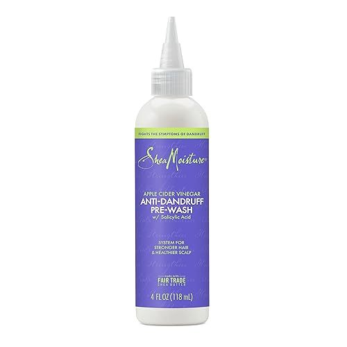 SheaMoisture Sistema de cuidado del cabello anticaspa prelavado para un cabello más fuerte y un cuero cabelludo más saludable, formulado con vinagre