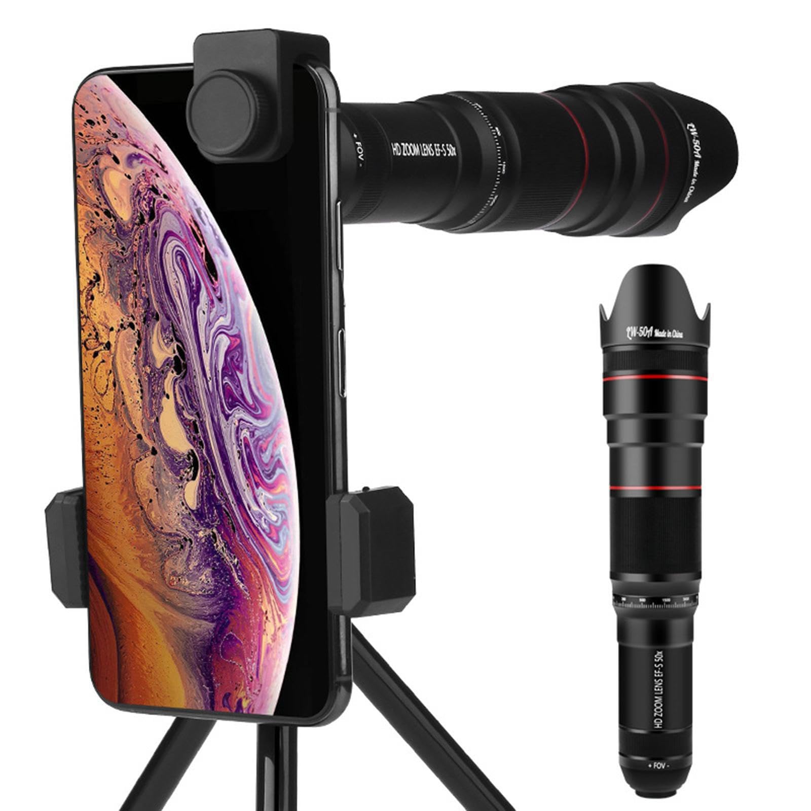 Lente de cámara de teléfono, telescopio monocular para teléfono Celular, visión a Larga Distancia, claridad, observaciones, Disfrute, Lente cámara Celular, conciertos