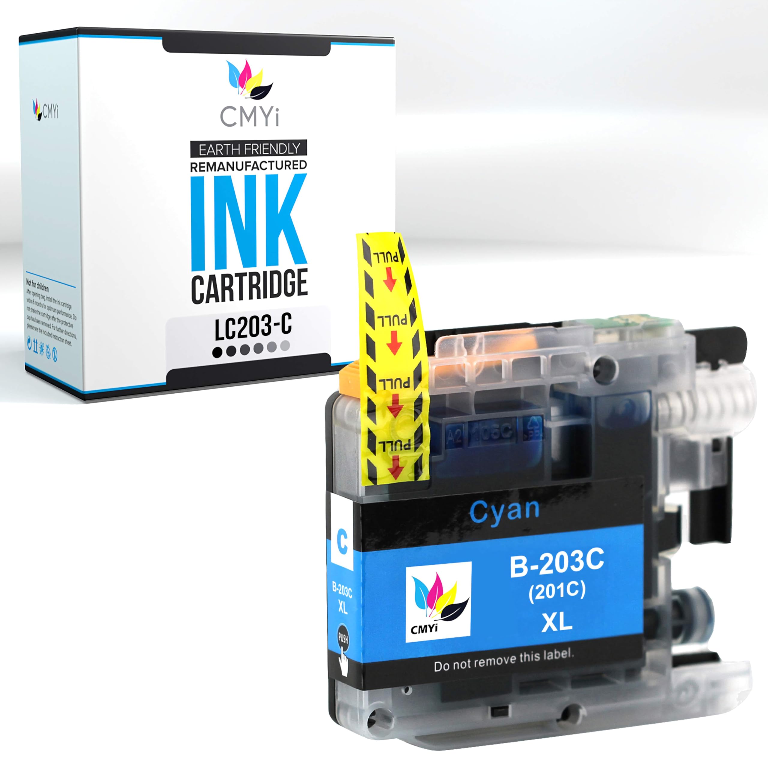 CMYi LC203 Cyan Replacement Ink Cartridge for Brother DCP-J4120DW, MFC-J4320DW, J4420DW, J460DW, J4620DW, J4625DW, J480DW, J485DW, J5320DW, J5520DW,