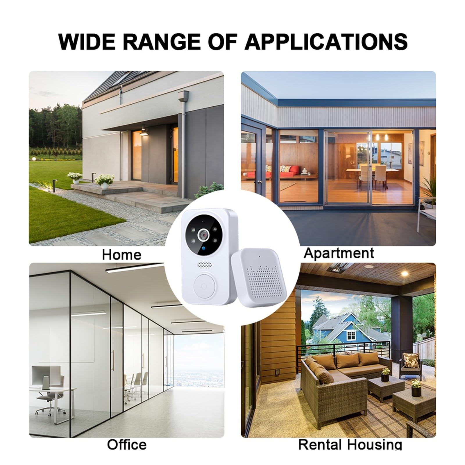 Caméra de Sonnette vidéo Intelligente WiFi