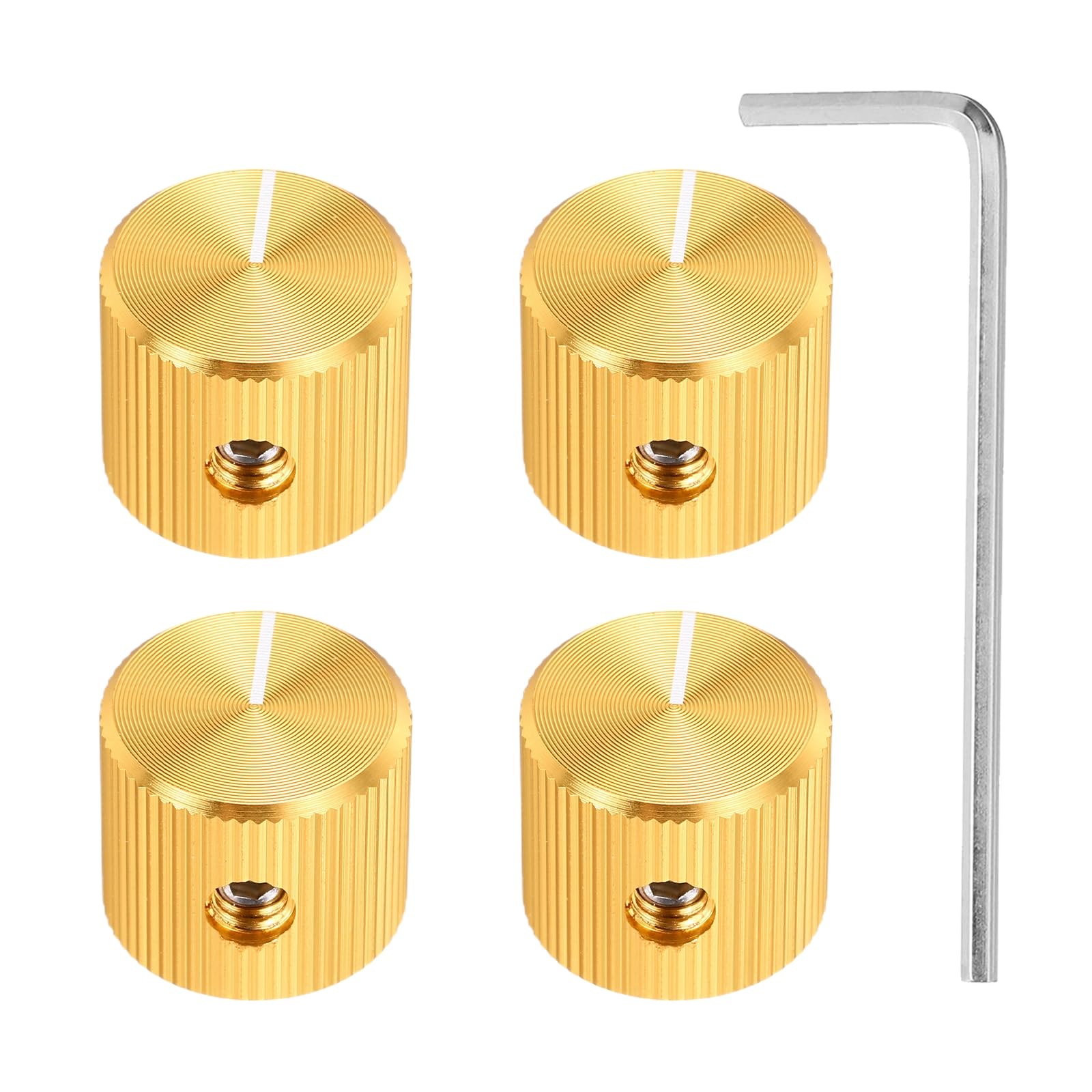 Boutons de potentiomètre universels en aluminium avec indicateur de ligne
